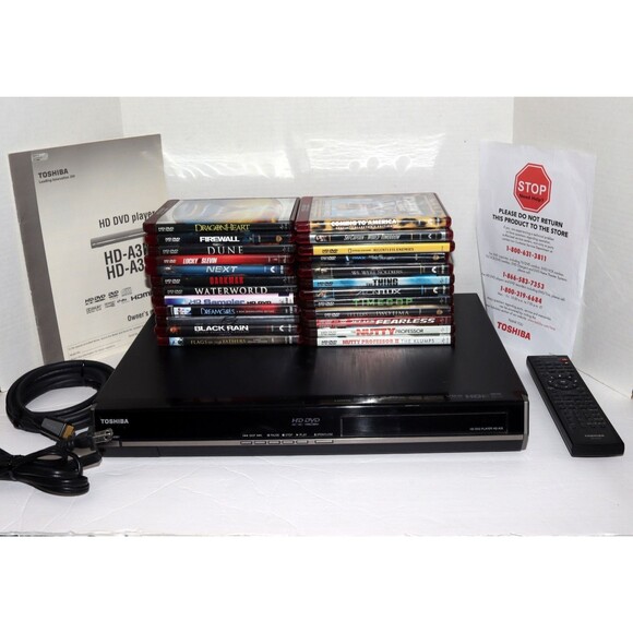 Toshiba HD-A35KU 1080p HD DVD Player With Manual And Remote Bundle Tested Works - Picture 1 of 16